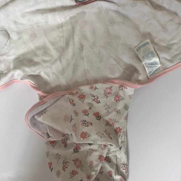 SwaddleMe Floral Kids Pajamas Sleep Sack - Pink and White - Picture 5 of 5
